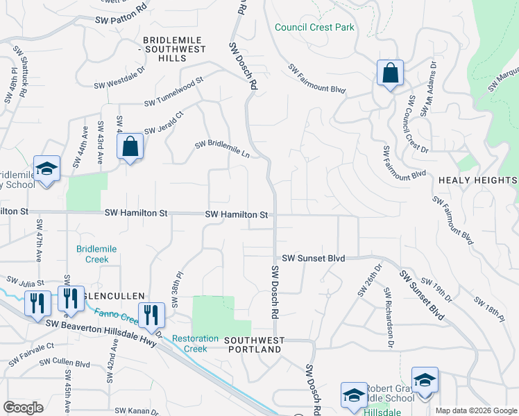 map of restaurants, bars, coffee shops, grocery stores, and more near in Portland