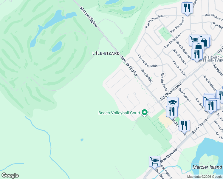 map of restaurants, bars, coffee shops, grocery stores, and more near 801 Rue Pierre-Marc-Masson in Montréal