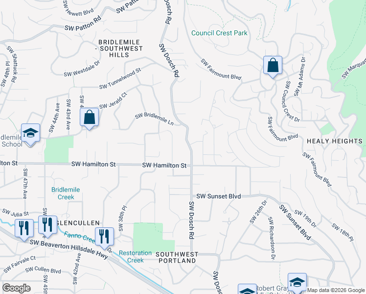 map of restaurants, bars, coffee shops, grocery stores, and more near in Portland