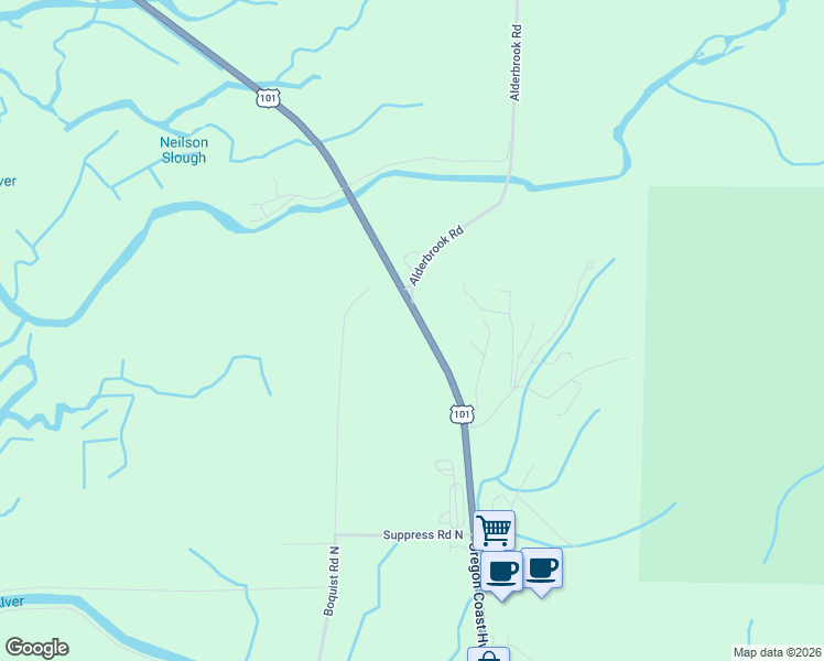 map of restaurants, bars, coffee shops, grocery stores, and more near 4880 U.S. 101 in Tillamook