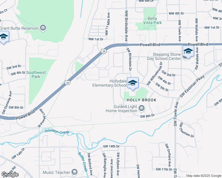map of restaurants, bars, coffee shops, grocery stores, and more near 603 Southwest Mawrcrest Drive in Gresham
