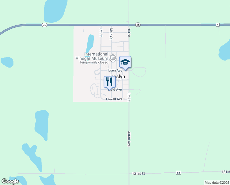 map of restaurants, bars, coffee shops, grocery stores, and more near 202 Field Avenue in Roslyn