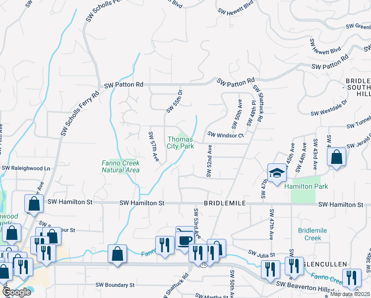 map of restaurants, bars, coffee shops, grocery stores, and more near in Portland