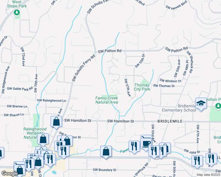 map of restaurants, bars, coffee shops, grocery stores, and more near in Portland