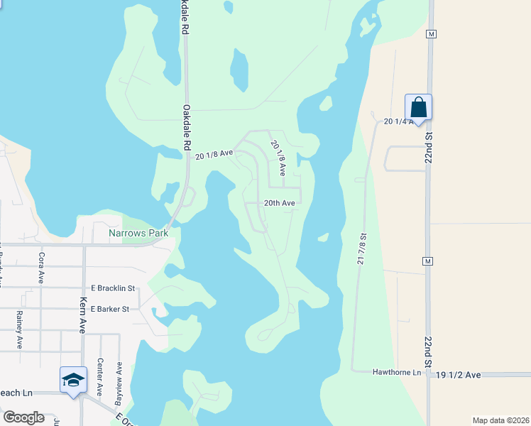 map of restaurants, bars, coffee shops, grocery stores, and more near 600 Colan Boulevard in Rice Lake