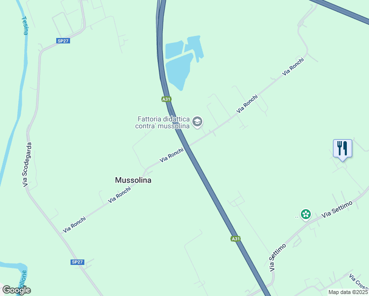 map of restaurants, bars, coffee shops, grocery stores, and more near in Province of Vicenza