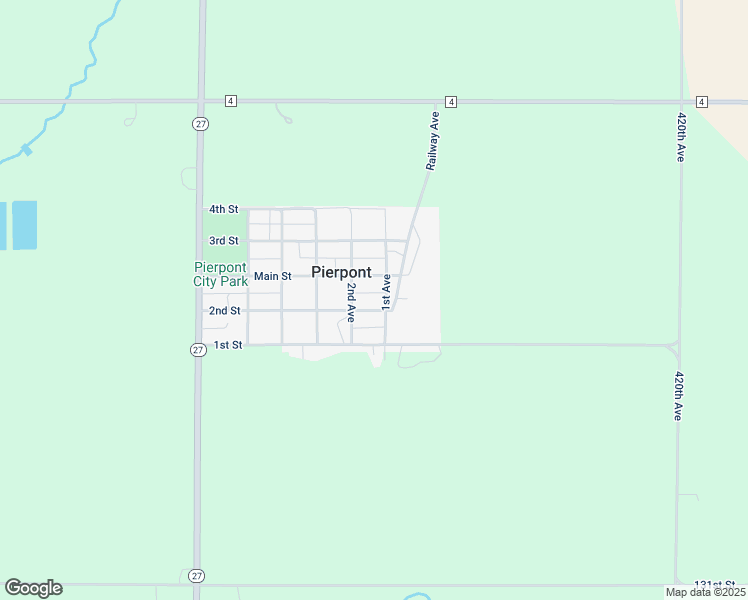 map of restaurants, bars, coffee shops, grocery stores, and more near 105 Main Street in Pierpont