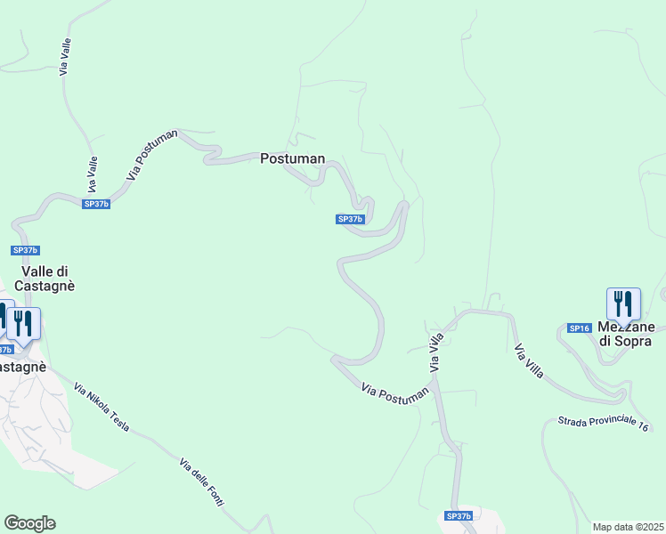 map of restaurants, bars, coffee shops, grocery stores, and more near 3 Via Postuman in Provincia di Verona