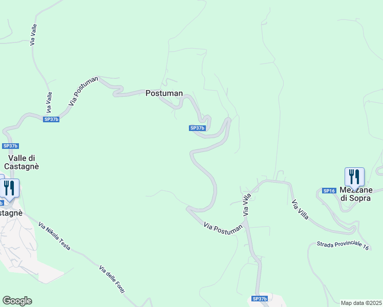 map of restaurants, bars, coffee shops, grocery stores, and more near 3 Via Postuman in Provincia di Verona
