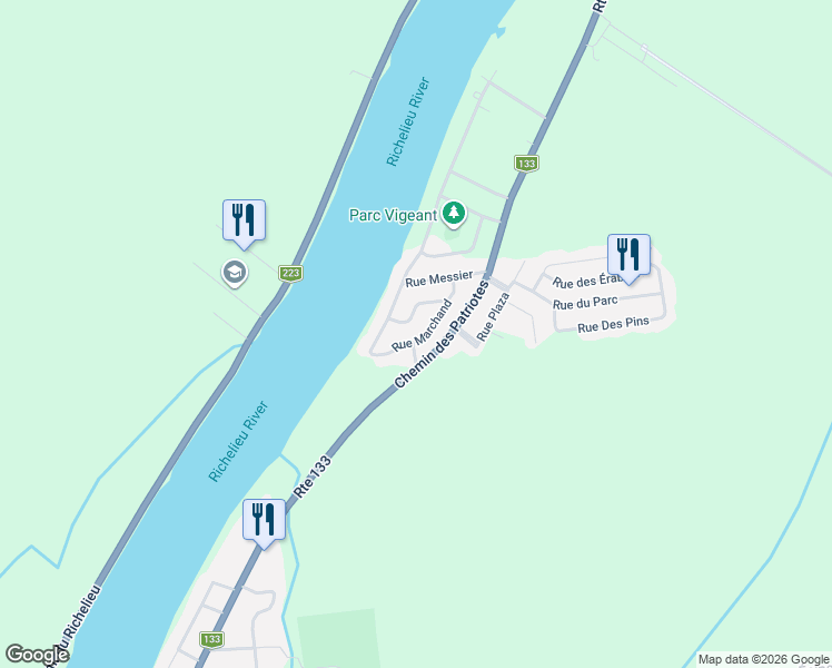 map of restaurants, bars, coffee shops, grocery stores, and more near in 