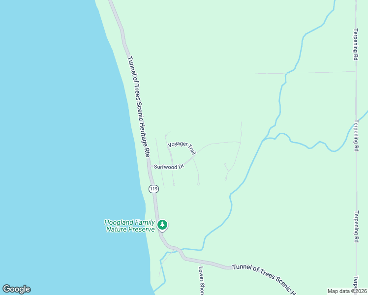 map of restaurants, bars, coffee shops, grocery stores, and more near 8745 Voyager Trail in Harbor Springs