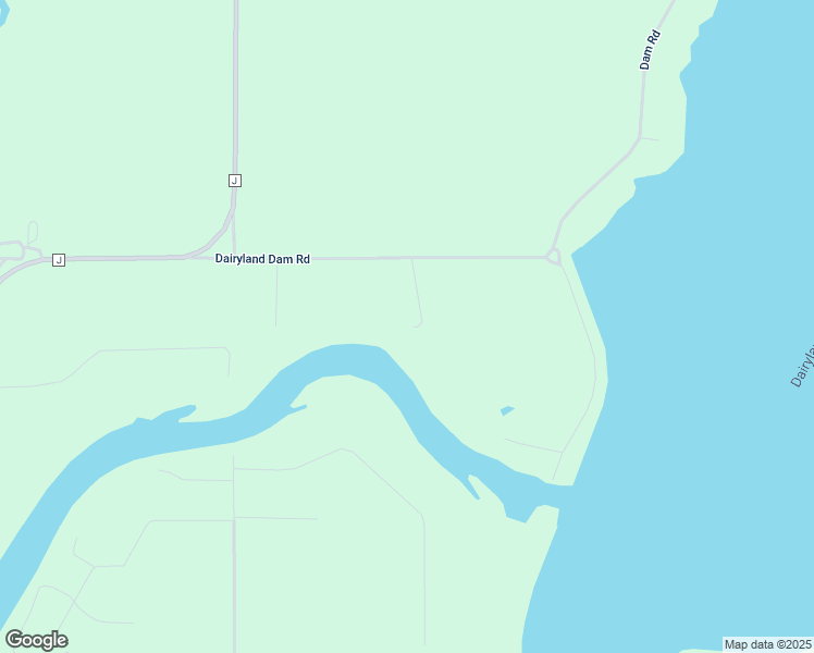 map of restaurants, bars, coffee shops, grocery stores, and more near W7365 Dairyland Dam Road in Ladysmith
