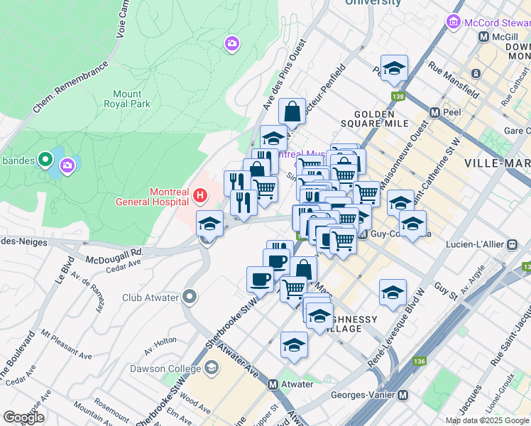 3555 Chemin de la CôtedesNeiges, Montréal QC Walk Score