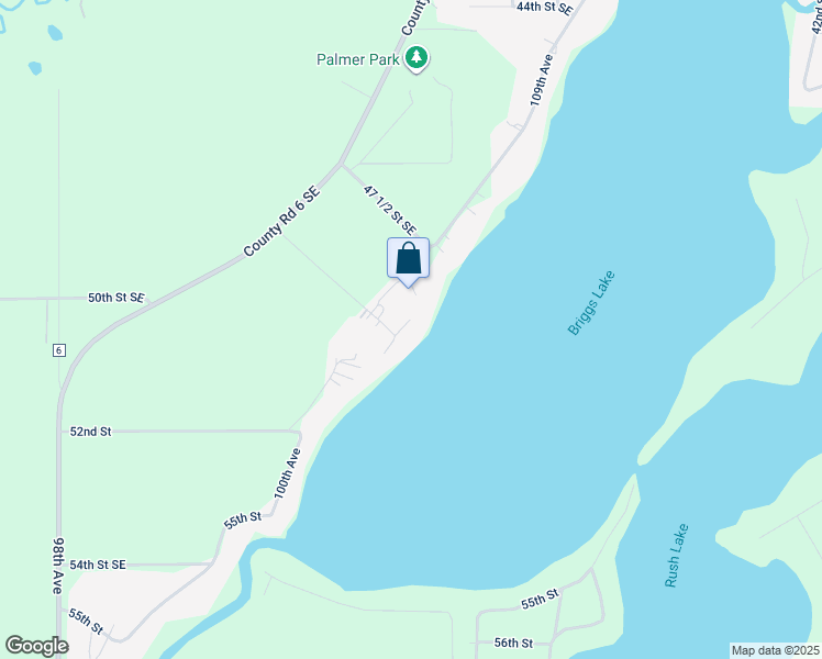 map of restaurants, bars, coffee shops, grocery stores, and more near 10196 48th Street Southeast in Clear Lake