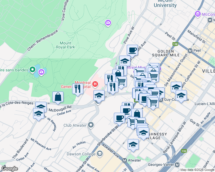 1586 Avenue des Pins, Montréal QC Walk Score