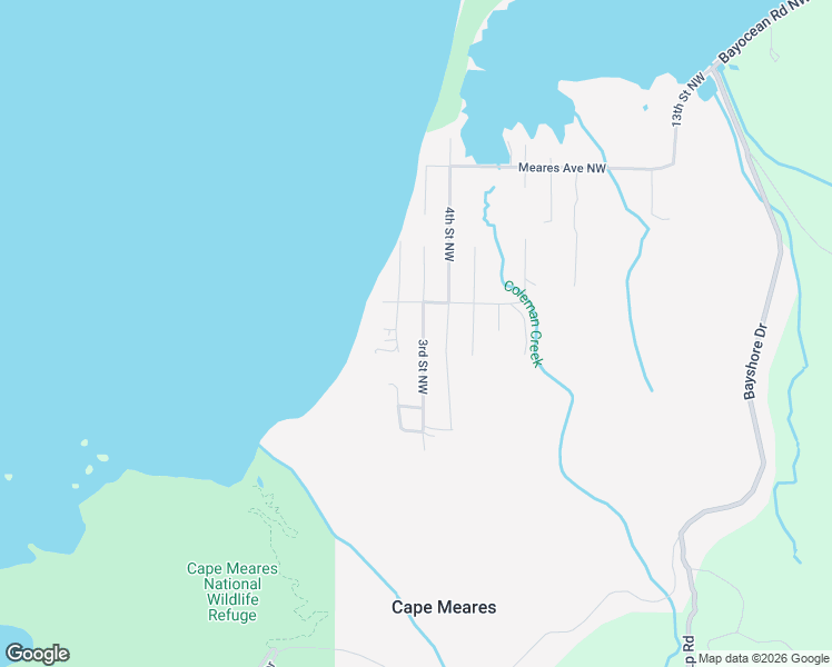 map of restaurants, bars, coffee shops, grocery stores, and more near 5430 3rd Street in Tillamook