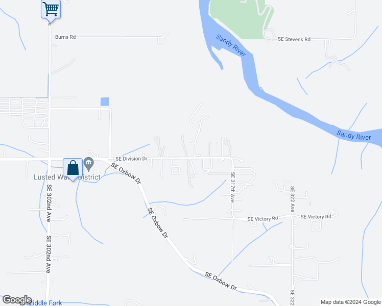 map of restaurants, bars, coffee shops, grocery stores, and more near 31321 Southeast Division Drive in Troutdale