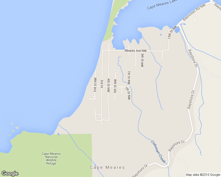 map of restaurants, bars, coffee shops, grocery stores, and more near 5575 4th Street Northwest in Tillamook