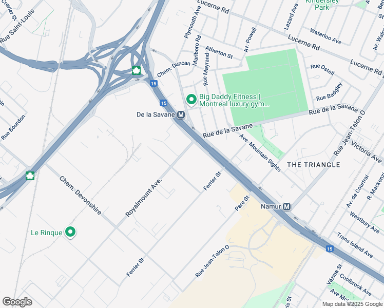 map of restaurants, bars, coffee shops, grocery stores, and more near in Montreal