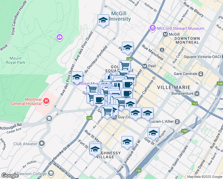 1380 Rue Sherbrooke Ouest, Montréal QC Walk Score