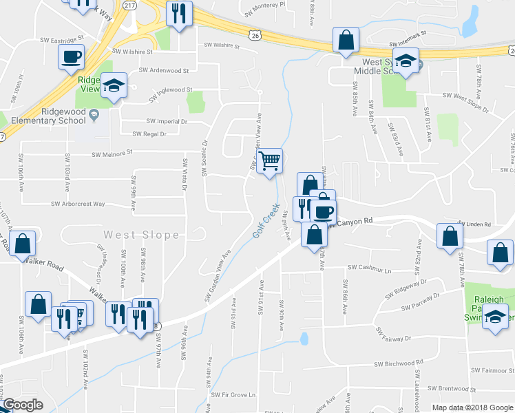 map of restaurants, bars, coffee shops, grocery stores, and more near in Portland