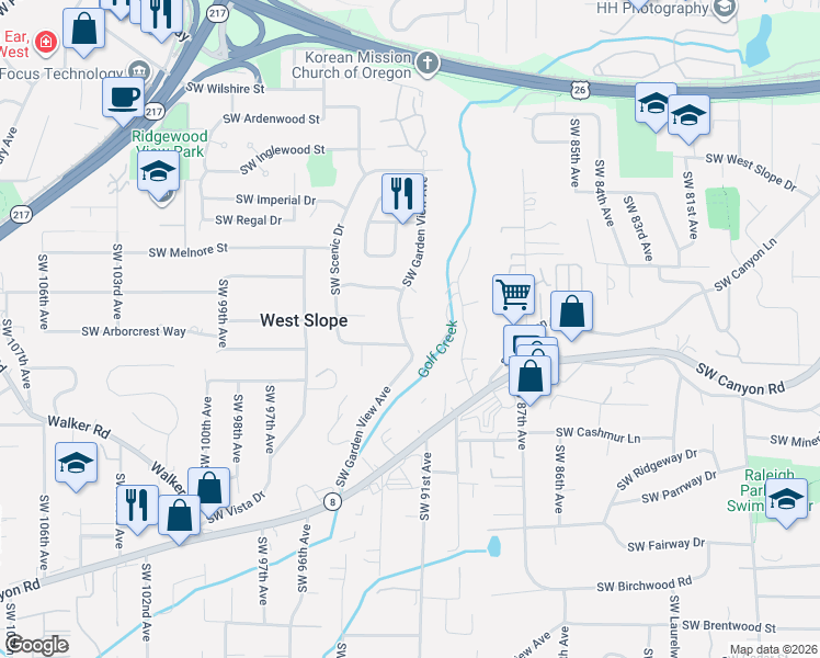 map of restaurants, bars, coffee shops, grocery stores, and more near in Portland