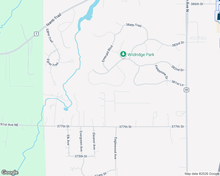 map of restaurants, bars, coffee shops, grocery stores, and more near 4752 379th Street in North Branch