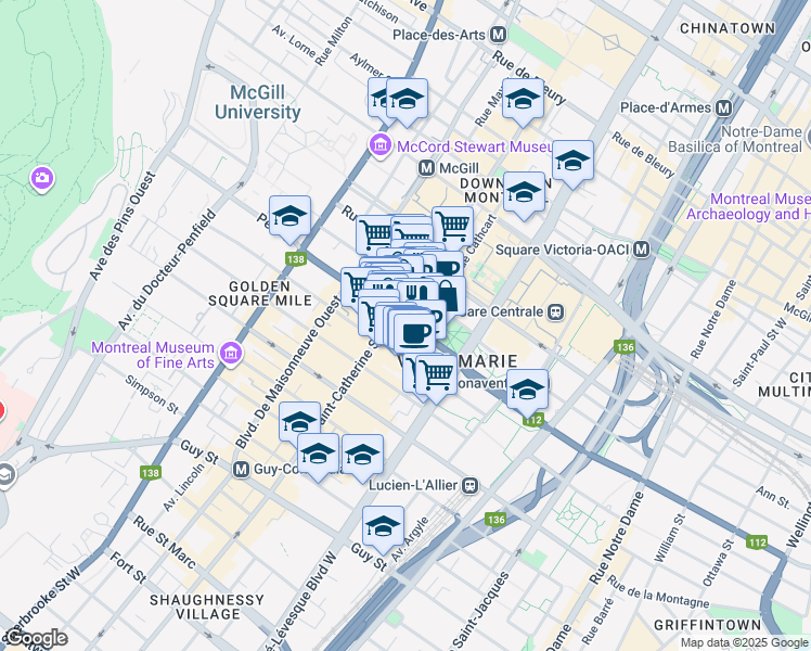 1232 Peel Street, Montréal QC Walk Score