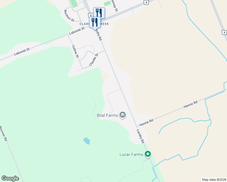 map of restaurants, bars, coffee shops, grocery stores, and more near 167 Roxanne Street in Clarence-Rockland