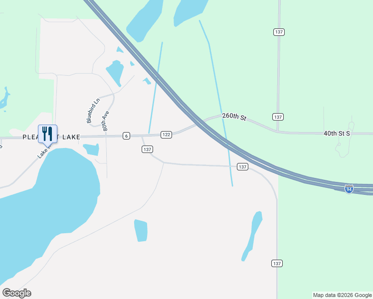 map of restaurants, bars, coffee shops, grocery stores, and more near 25527-25873 County Highway 137 in Saint Cloud