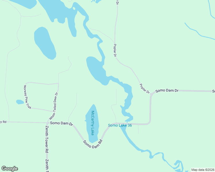 map of restaurants, bars, coffee shops, grocery stores, and more near N10595 Somo Ridge Road in Tomahawk