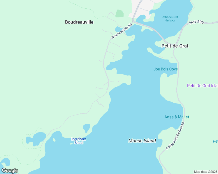 map of restaurants, bars, coffee shops, grocery stores, and more near 189 Boudreauville Road in Boudreauville