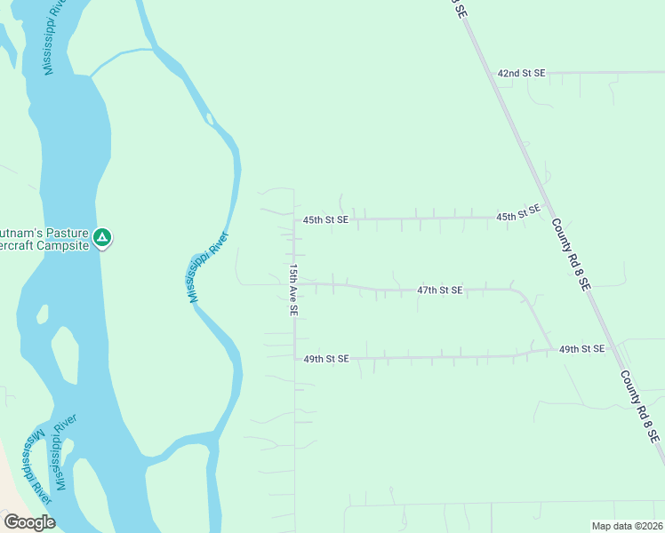 map of restaurants, bars, coffee shops, grocery stores, and more near 1603 45th Street Southeast in St. Cloud