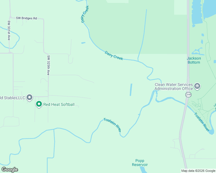 map of restaurants, bars, coffee shops, grocery stores, and more near 2330 Southwest 325th Avenue in Hillsboro