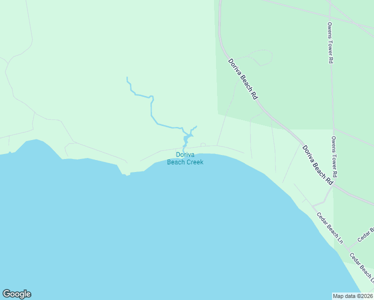 map of restaurants, bars, coffee shops, grocery stores, and more near 10138-10178 Nshore Drive in Cheboygan