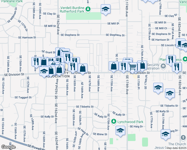 map of restaurants, bars, coffee shops, grocery stores, and more near in Portland