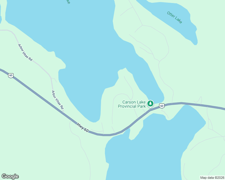 map of restaurants, bars, coffee shops, grocery stores, and more near Carson Heights Road in Barry's Bay