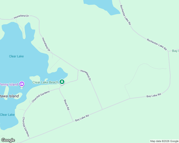 map of restaurants, bars, coffee shops, grocery stores, and more near 85 Homeland Drive in Emsdale
