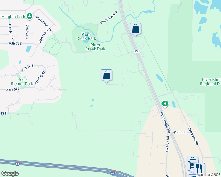 map of restaurants, bars, coffee shops, grocery stores, and more near 3735 8th Avenue South in St. Cloud