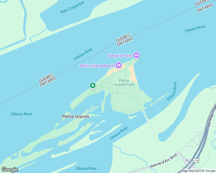 map of restaurants, bars, coffee shops, grocery stores, and more near 727 Trim Road in Ottawa