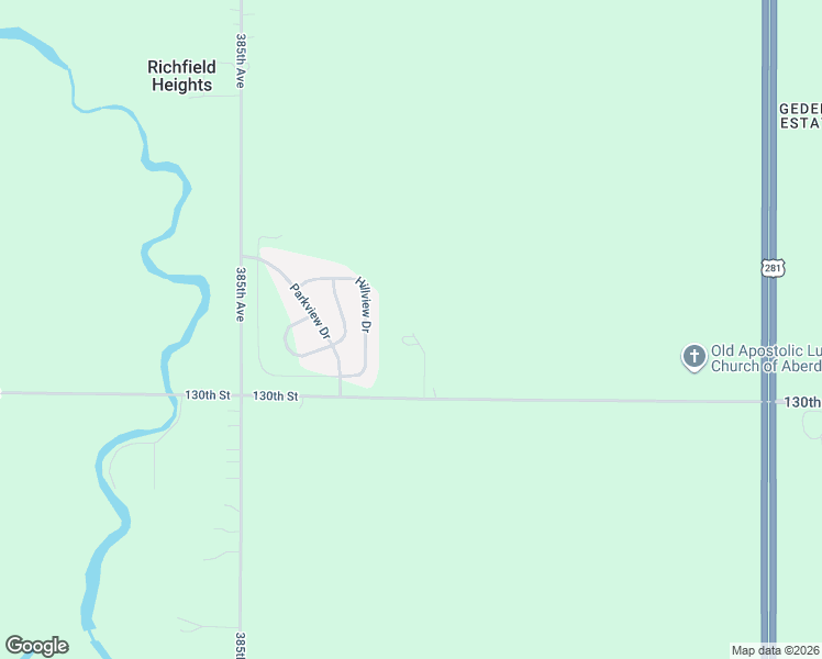 map of restaurants, bars, coffee shops, grocery stores, and more near 2526 130th Street in Aberdeen