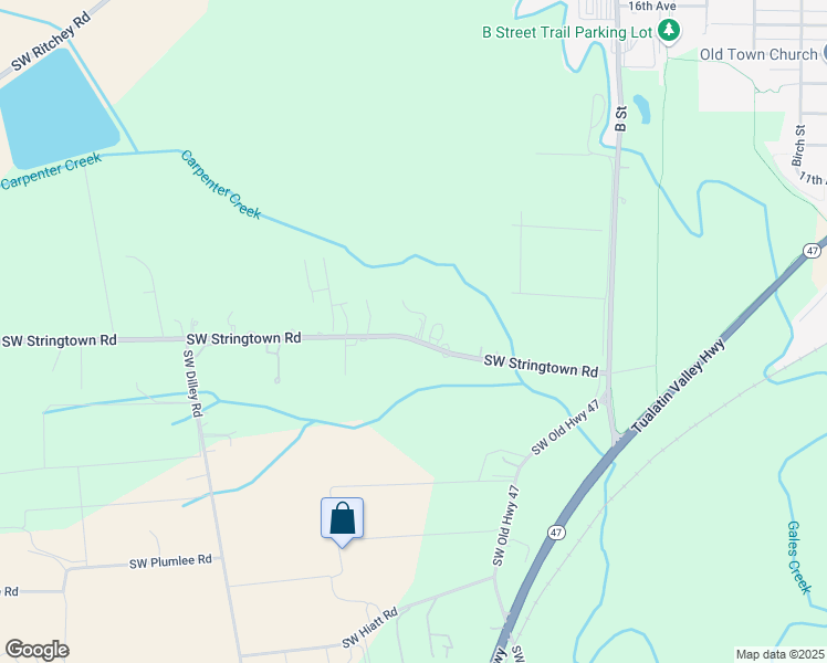 map of restaurants, bars, coffee shops, grocery stores, and more near 1920 Southwest Stringtown Road in Forest Grove