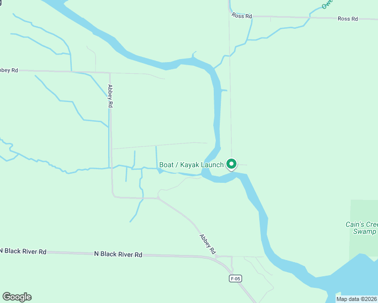 map of restaurants, bars, coffee shops, grocery stores, and more near 3456 Abbey Road in Cheboygan
