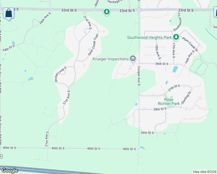 map of restaurants, bars, coffee shops, grocery stores, and more near 3661 Fairmeadow Road in St. Cloud