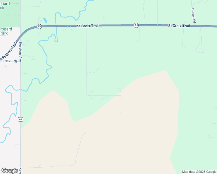 map of restaurants, bars, coffee shops, grocery stores, and more near 10960 385th Street in North Branch