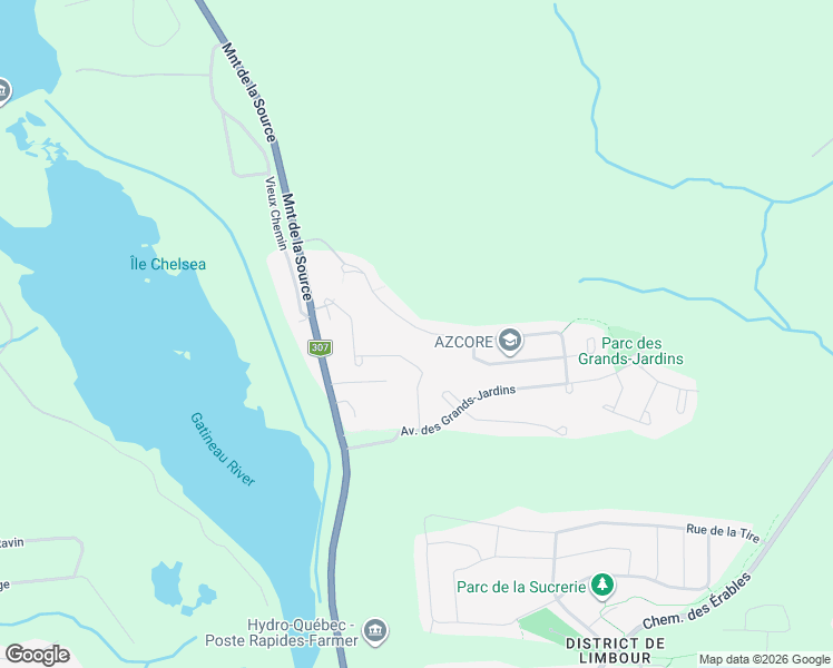 map of restaurants, bars, coffee shops, grocery stores, and more near 131 Rue de la Pointe-Pelée in Gatineau