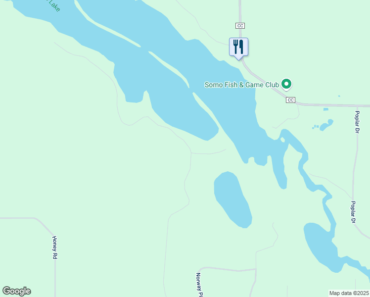 map of restaurants, bars, coffee shops, grocery stores, and more near N10763 Somo Lake Drive in Tomahawk