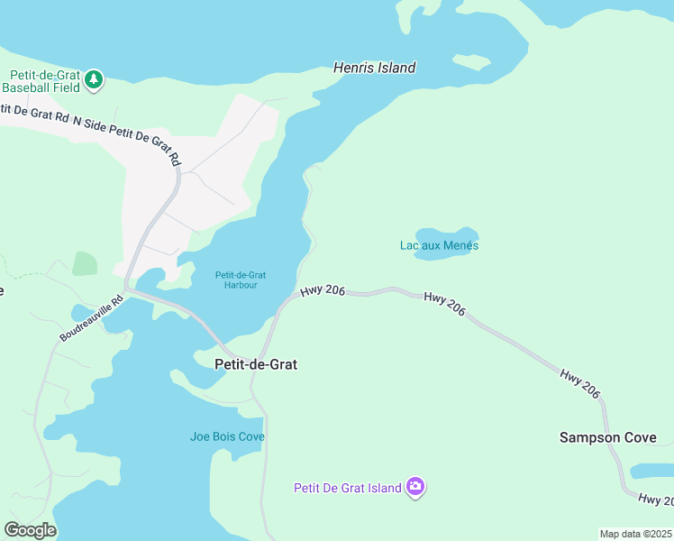 map of restaurants, bars, coffee shops, grocery stores, and more near 3817 Highway 206 in Petit-de-Grat