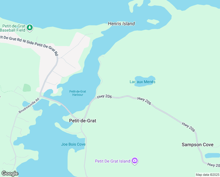 map of restaurants, bars, coffee shops, grocery stores, and more near 3817 Highway 206 in Petit-de-Grat