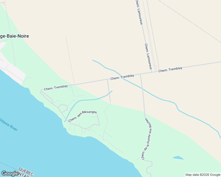 map of restaurants, bars, coffee shops, grocery stores, and more near 200 Chemin Desjardins in Luskville